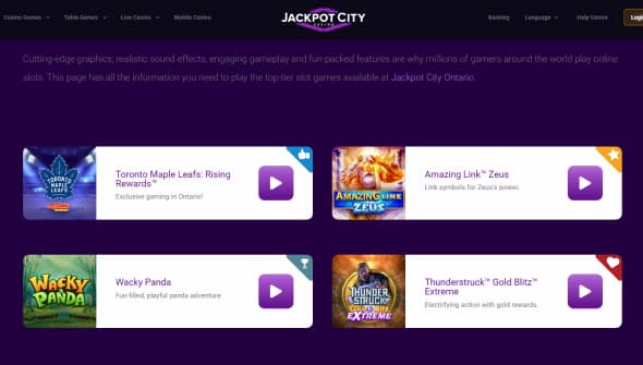 Jackpot City Slots